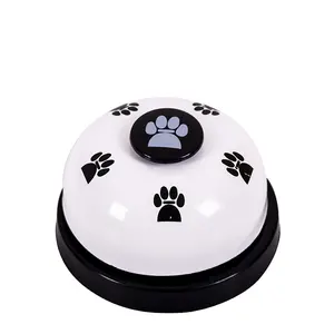 敲钟猫狗训练师宠物脚印泰迪犬打铃装置称为膳食金钟狗智力玩具