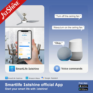 1stshine Ventilateur <span class=keywords><strong>de</strong></span> plafond Logo personnalisé 220V 52 pouces Fashion Dimmable LED Ventilateur <span class=keywords><strong>de</strong></span> plafond avec Smart APP - Product Image 6