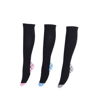 <b>Running</b> Compression Socks Long Breathable Nylon Sports Socks Color Blocking Tall Cylinder Height - Product Image 3