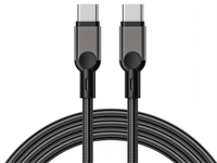 Kabel Data 1m/2m Pengisian Daya Super Cepat PD 60W 100W USB-C ke Type-C Kabel Data 6A Nilon Terjalin untuk Pengisian Daya Ponsel