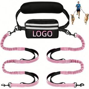 Correa para Perro Ajustable de Nailon con Logotipo Personalizado, Manos Libres, Cinturón Extra Grueso, Asas Dobles Acolchadas y Cintas Decorativas - Product Image 2