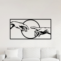 Putuo décor métal fleur mur Art intérieur suspendu cerf islamique fleur accessoires pour la maison salon décor