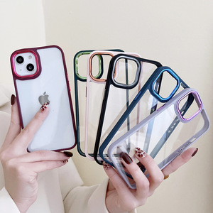 Ốp Điện Thoại Chống Sốc TPU + PC Thiết Kế Khung Len Mạ Thời Trang Sáng Tạo Cho <span class=keywords><strong>iPhone</strong></span> 14 14 Pro Max - Product Image 2