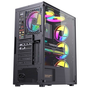 Sneeuwpop <span class=keywords><strong>Case</strong></span> Pc Gaming Atx Mid Toren Stofdichte Gaming Computerkast Met Gehard Glazen Kast Pc <span class=keywords><strong>Case</strong></span> - Product Image 1