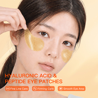 Patchs en gel de collagène PDRN de saumon personnalisés, masque réparateur anti-rides pour le contour des yeux, patch hydrogel raffermissant aux peptides, marque privée