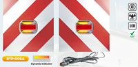 Feux arrière à LED pour tracteur 400x400x1.2mm DC12-24V feux arrière à LED pour remorque