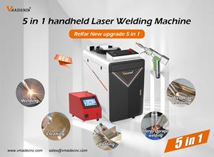 เครื่องเชื่อมเลเซอร์ VFW 1500W 2000W รุ่นใหม่ ขายดี 5-in-1 สำหรับโลหะและอะลูมิเนียม ใช้งานง่าย ได้รับการรับรองมาตรฐาน CE ตัด เชื่อม ทำความสะอาด ด้วยน้ำ - Product Image 6