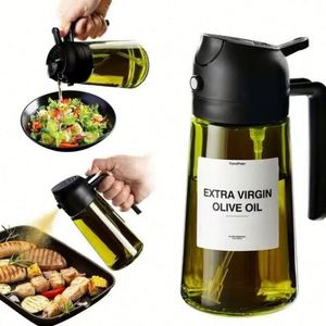 Pulvérisateur d'huile d'olive en verre transparent, écologique et multifonctionnel, prêt à l'emploi, avec logo personnalisé, 17,8x4cm, type poussoir, pulvérisateur verseur - Product Image 2