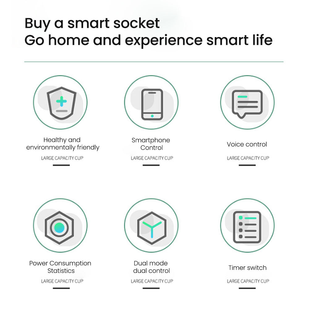 HONPNK 16A Brazilian Alexa Google Voice Control Timer Electric Energy Monitoring Smart Home Wi-fi Plug Smart Power Socket Plug