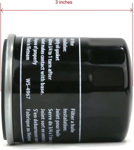 Filtro Olio in Carta United Metro Golf Cart EZGO 607454 <span class=keywords><strong>2008</strong></span>+ per Motore RXV TXT MPT M16x1.5 - Product Image 3