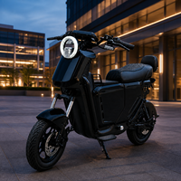 Motocicleta Eléctrica de Largo Alcance para Adultos, Motor de 1200W, Ruedas de 14 Pulgadas, Velocidad Máxima de 55 km/h, Autonomía Personalizable de hasta 140 km, OEM