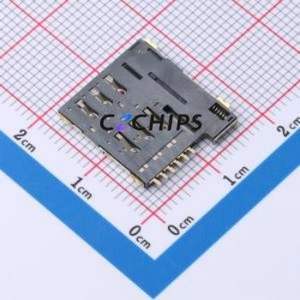 ZX-MSIM-481.35J SIM Card Connector SMD Connector Self-Return Type Micro SIM Card Card Holder 1.35mm - Product Image 2