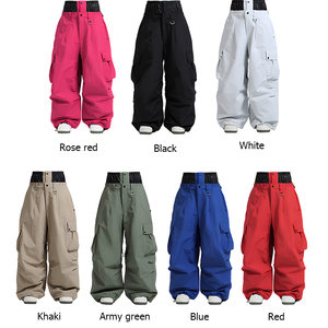 Pantalon de ski Polartec pour homme et <span class=keywords><strong>femme</strong></span>, coupe ample, nouveau, imperméable et chaud, pour snowboard et activités de plein air, grandes tailles - Product Image 6