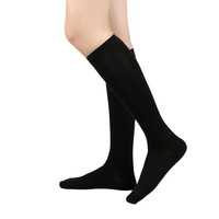 Chaussettes de compression sportives pour femmes, longueur mi-mollet, respirantes, absorbant la transpiration, avec revers, style preppy, amusantes et professionnelles