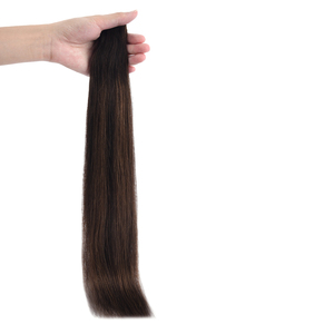 Extensiones de Cabello Chino K.SWIGS de Alta Calidad, 12A Remy, Cutícula Alineada, Negro Natural Marrón, Liso, 100g, Listo para Permanente - Product Image 3