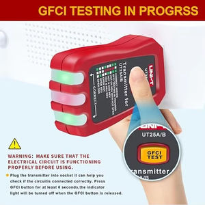 UNI-T UT25A AC Leistungs schalter Finder und Tracer Tool Kit mit elektrischem integriertem <span class=keywords><strong>GFCI</strong></span> Outlet <span class=keywords><strong>Tester</strong></span> AC 90-120V USA Stecker - Product Image 6