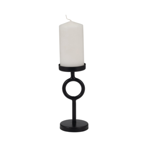 Porte-bougie rond en aluminium pour bougies coniques et piliers, centre de table, décoration de salon - Product Image 2