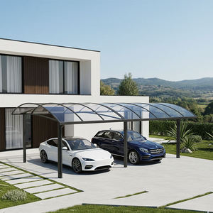 Abri <span class=keywords><strong>de</strong></span> voiture en alliage d'aluminium haute résistance avec toit en polycarbonate à haute transmission, certifié CE, pour extérieur, résistant aux UV - Product Image 4