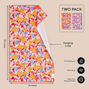 두꺼운 양면 티타월 흔적없는 보풀없는 주방용 세척 타월 맞춤 로고 고급 1100gsm 1200gsm - Product Image 4