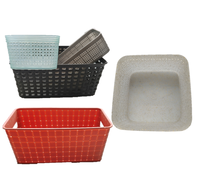 Panier de rangement creux en PP durable moulé par injection plastique pour la maison, la cuisine, la chambre, le salon et les armoires