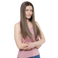 Pelucas Premium con Frente de Encaje, Cabello 100% Virgen, Peluca Judía Auténtica, Aspecto Natural, Ajuste Cómodo