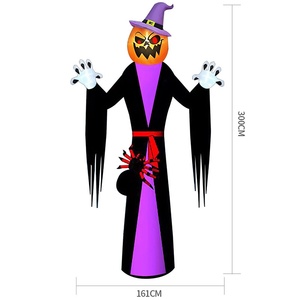 Citrouille Gonflable Professionnelle pour Décoration d'Halloween, Grande Citrouille <span class=keywords><strong>Fantôme</strong></span> pour Événements Extérieurs, Fêtes, Maisons Hantées, Publicité (ODM) - Product Image 3