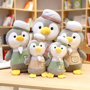 Peluches pingouins de dessin animé en coton PP avec doublure en maille, 25 cm, cadeau d'anniversaire et de festival, logo personnalisable, directement de l'usine, anti-stress - Product Image 2