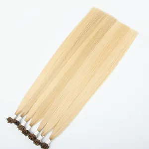 Unprocessed Pre Bonded Cuticle Aligned Wholesale Virgin Russian Human Ktips Hair Extension Vendors