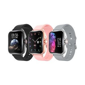 Montre connectée carrée étanche avec autonomie de 4 jours, écran TFT, suivi de la fréquence cardiaque et de l'<span class=keywords><strong>oxygène</strong></span> sanguin, appels sportifs, alarme et rappels - Product Image 4