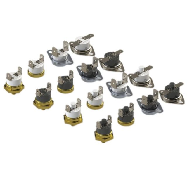 10A 16A 250V KSD301 Bimetal Thermal Switch Manual Auto Resettable Temperature Switch Coffee Machine