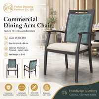 Chaise de salle à manger stable avec mousse haute densité, pour club privé, restaurant haut de gamme, club d'affaires et lounge exécutif