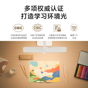 Desk Lamp Led Study <b>Light</b> <b>Touch</b> Control High CRI 95 For Children Students Dormitory Reading White Color - Product Image 4
