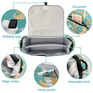 Bolsa de Almacenamiento Portátil con Estampado Personalizado de Puakenikeni Hawaiano, Bolsa de Pañales para Mamá, Organizador para Cochecito de Bebé, para Viajes - Product Image 4
