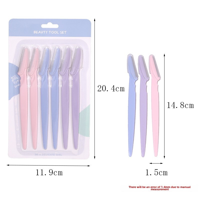 Private Label 12pcs Eyebrow Razor Set