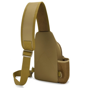 Masawei Tactical Chest Bag Wolf <b>Brown</b> Outdoor Sports Crossbody <b>Backpack</b> Men's Durable Multi Functional Shoulder Bag - Product Image 4