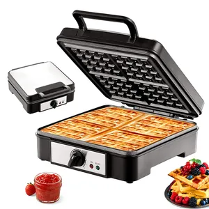 Aifa Digital Non-Stick Waffle Baker Machine With Five-setting Browning Controls 4 Slice Stainless Steel Detachable Waffle Maker