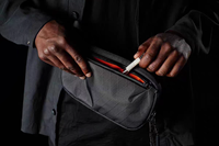 Organisateur de voyage portable en nylon Xpac avec fermeture éclair, style classique décontracté, accessoire pour appareils électroniques, pochette d'organisation