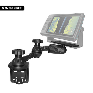 Support de base vertical avec double bras articulé et base électronique horizontale pour Garmin Lowrance Humminbird Raymarine - Product Image 1