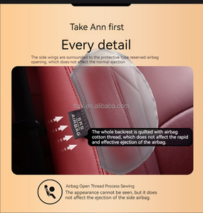 Coprisedili per <span class=keywords><strong>Auto</strong></span> Mazda 3 2014-2024, Set Completo in Pelle di Lusso, Accessori <span class=keywords><strong>Auto</strong></span> Impermeabili, Protezione <span class=keywords><strong>Sedili</strong></span> - Product Image 6