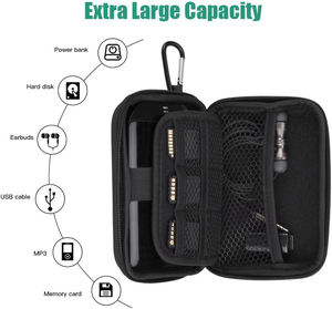 Étui pour disque dur étanche EVA Étui rigide de transport EVA à fermeture éclair Étui de rangement EVA pour disque dur <span class=keywords><strong>RAVPower</strong></span> - Product Image 3