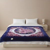 Couverture en flanelle Raschel personnalisable, taille Queen, luxueuse, chaude et confortable, 8 kg, vente en gros, motif hiver, dessin animé, portable