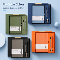 Carnet de notes de luxe en cuir avec reliure rigide, personnalisable pour entreprise, avec stylo et coffret cadeau USB