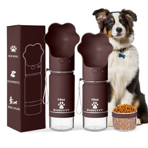 2024 en çok satan 14oz paslanmaz çelik köpek su şişesi Paw kapaklı ve seyahat meraklıları için yiyecek kasesi - Product Image 2