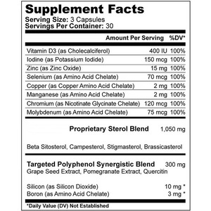 Capsule per il Supporto della Prostata <span class=keywords><strong>Prosta</strong></span> Gland con Complesso di Steroli Vegetali, Beta Sitosterolo, Estratto di Semi d'Uva, Zinco, Selenio, 90 Capsule - Product Image 4