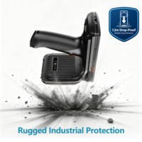 Lecteur RFID UHF industriel portable Urovo DT50U SJC anti-métal, PDA Android avec poignée pistolet et scanner de codes-barres pour inventaire d'étiquettes denses