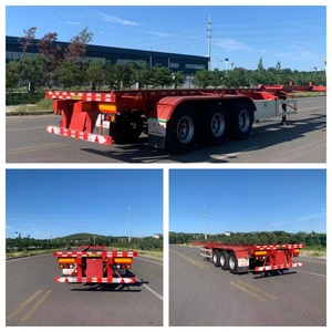 Semirremolque de Plataforma Baja de 3 Ejes a Precio de Fábrica, Remolque de Plataforma Baja para Transporte de Equipo Pesado, para Excavadoras, Bulldozers y Maquinaria - Product Image 2