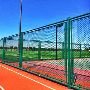 Valla de alambre de eslabón de cadena galvanizada de 8 ', kits de valla de eslabón de cadena/paneles/Poste/<span class=keywords><strong>postes</strong></span>, valla de eslabón de cadena a granel recubierta de Pvc de hierro metálico negro - Product Image 6