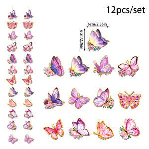 Hermosas decoraciones <span class=keywords><strong>de</strong></span> cuerda <span class=keywords><strong>de</strong></span> mariposa, tiras colgantes <span class=keywords><strong>de</strong></span> Latte coloridas, pincho <span class=keywords><strong>de</strong></span> fiesta, costura, mariposa decorativa - Product Image 2