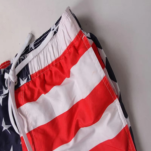 <b>Men</b> Elastic Waist Custom Logo Casual Shorts 100% Polyester Swim <b>Trunk</b> Mesh Sweat Plus Size Running Sports Workout Beach Shorts - Product Image 2