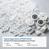 Kepital F20-02 Corée Résine POM d'ingénierie Copolymère d'acétal naturel en granulés Plastique auto-lubrifiant à haute rigidité